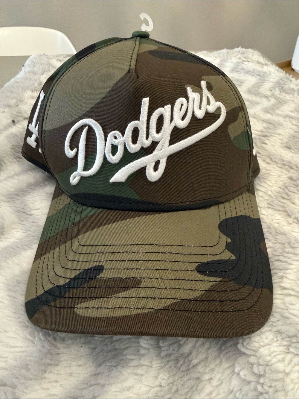 Los Angeles Dodgers Camo Baseball Cap - Green Camo